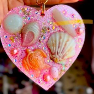 Seashell Beach Mermaid Princess Bag charm